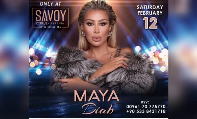مايا دياب تعيد الحياة الى قبرص التركية بحفل كبير في فندق Savoy Kyrenia  1 16421833589e4f1b6f21