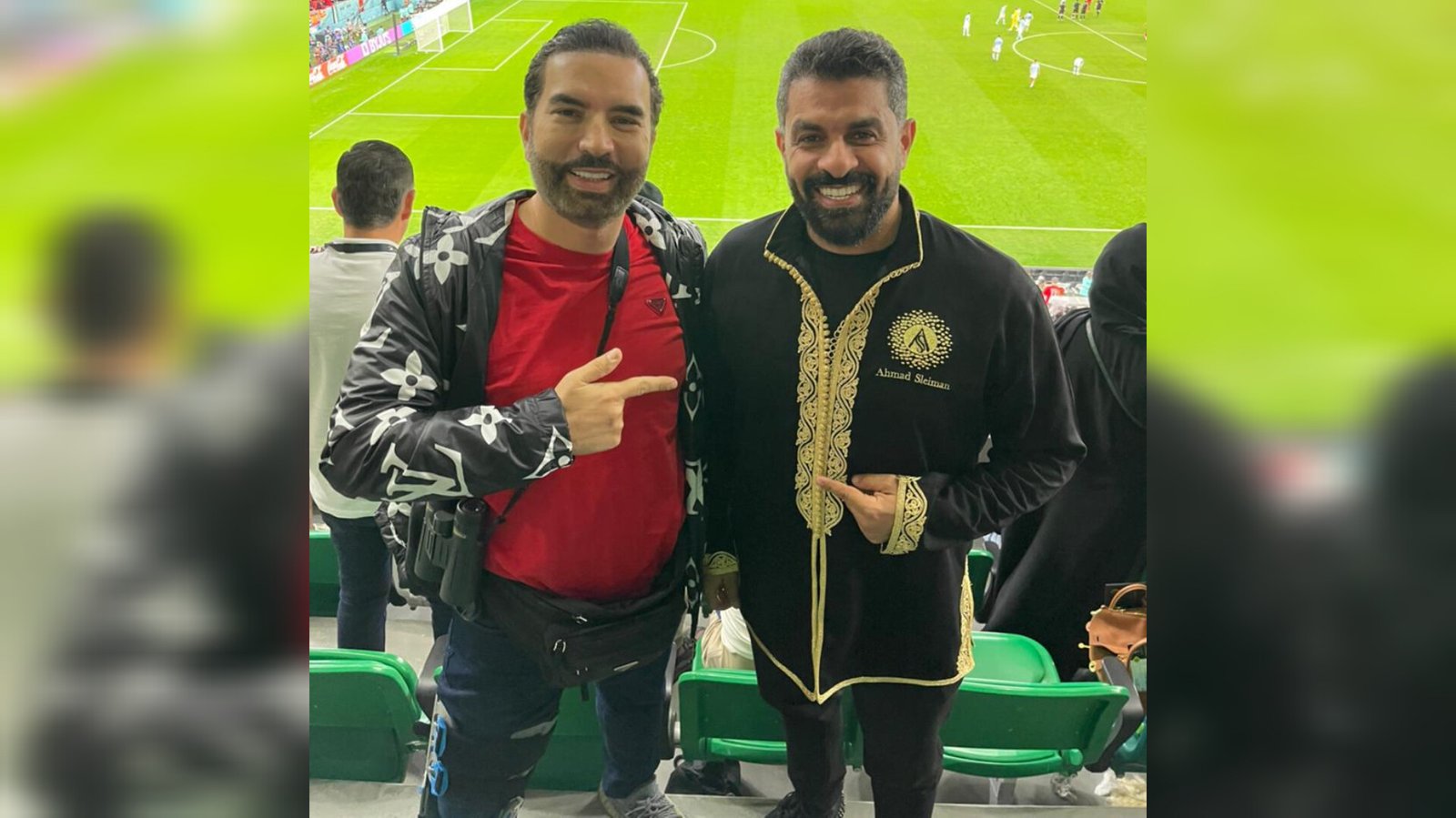 أحمد سليمان رفقة الدكتور سمايلي في ليلة تأهل المغرب 3 16703529609e174ef840