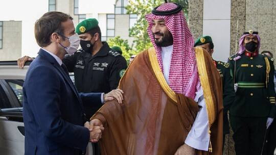 ماكرون وبن سلمان يبحثان مسائل الدفاع والطاقة ومساعدة لبنان 1 1679909796291fc97699