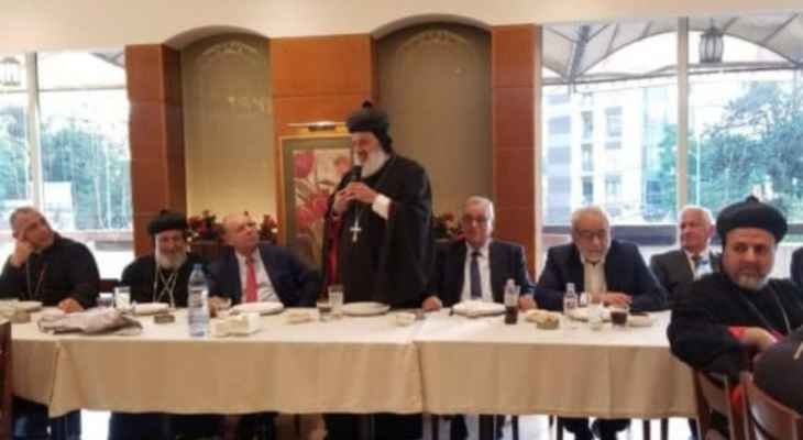 البطريرك أفرام الثاني رعى تكريم المطران صليبا لبلوغه سن التقاعد 1 168667272482c6c80fe7