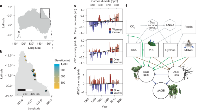 Aboveground biomass in Australian tropical forests now a net carbon source 1 Aboveground biomass in Australian tropical forests now a net carbon source