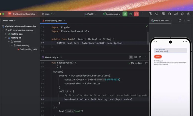 Swift SDK لنظام Android متوفر الآن 1 Swift SDK لنظام Android متوفر الآن