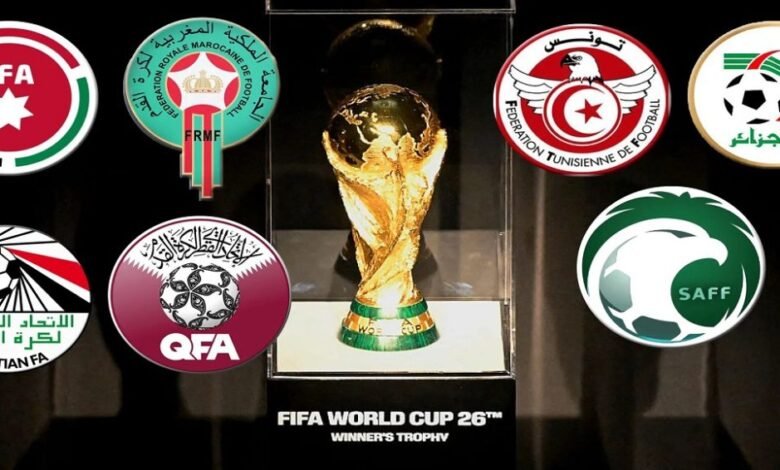7 منتخبات عربية تتأهل لنهائيات كأس العالم.. والثامن في الطريق 1 7 منتخبات عربية تتأهل لنهائيات كأس العالم.. والثامن في الطريق