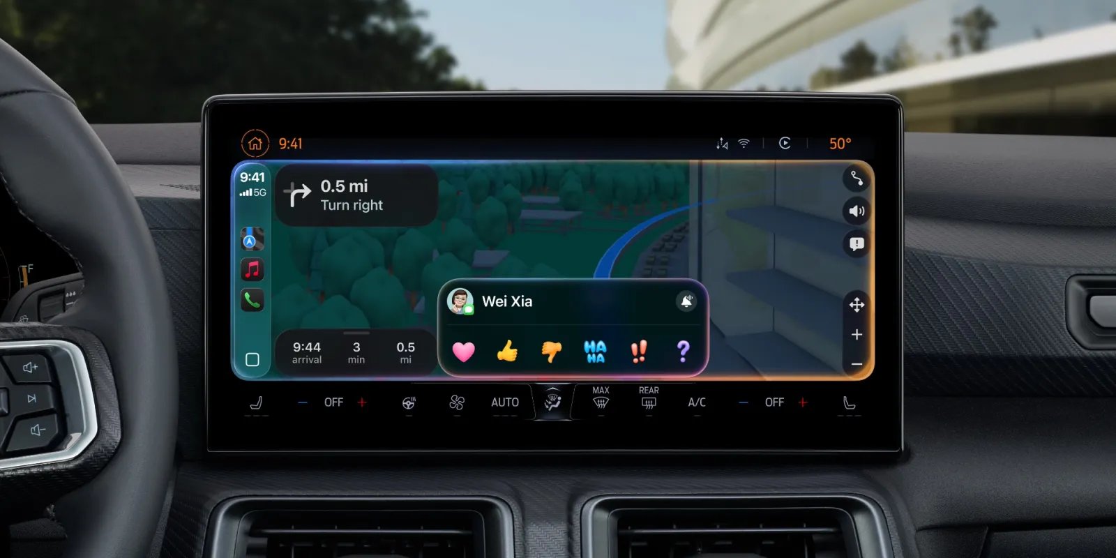 carplay tapbacks ios 26
