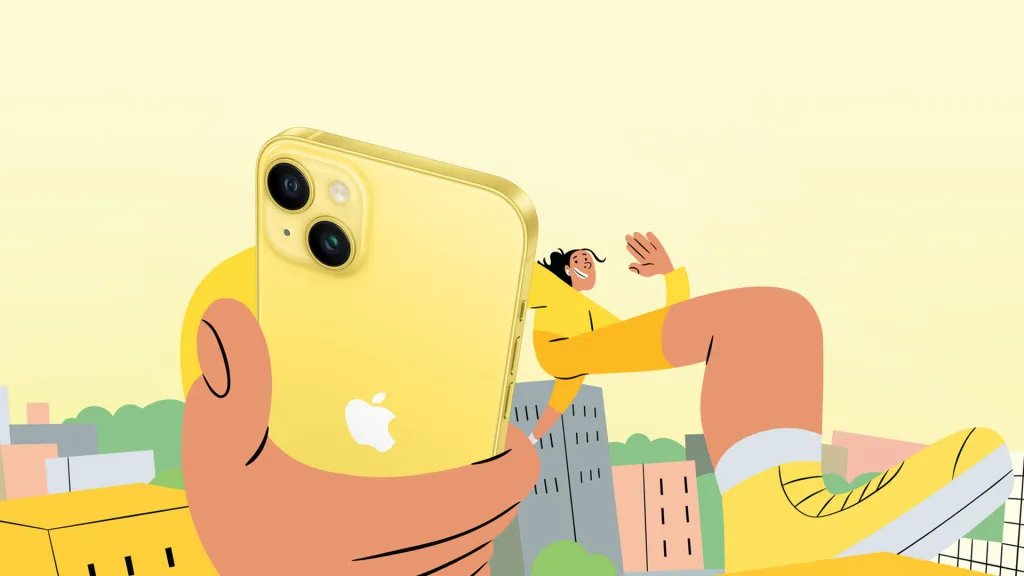 iPhone 14 yellow