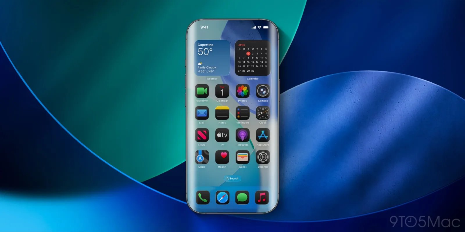 يقول Leaker أن "iPhone 20" سيسقط كل زر فعلي، وسيستخدم كل شيء في اللمس 2 iPhone 20th anniversary mockup ios26 02