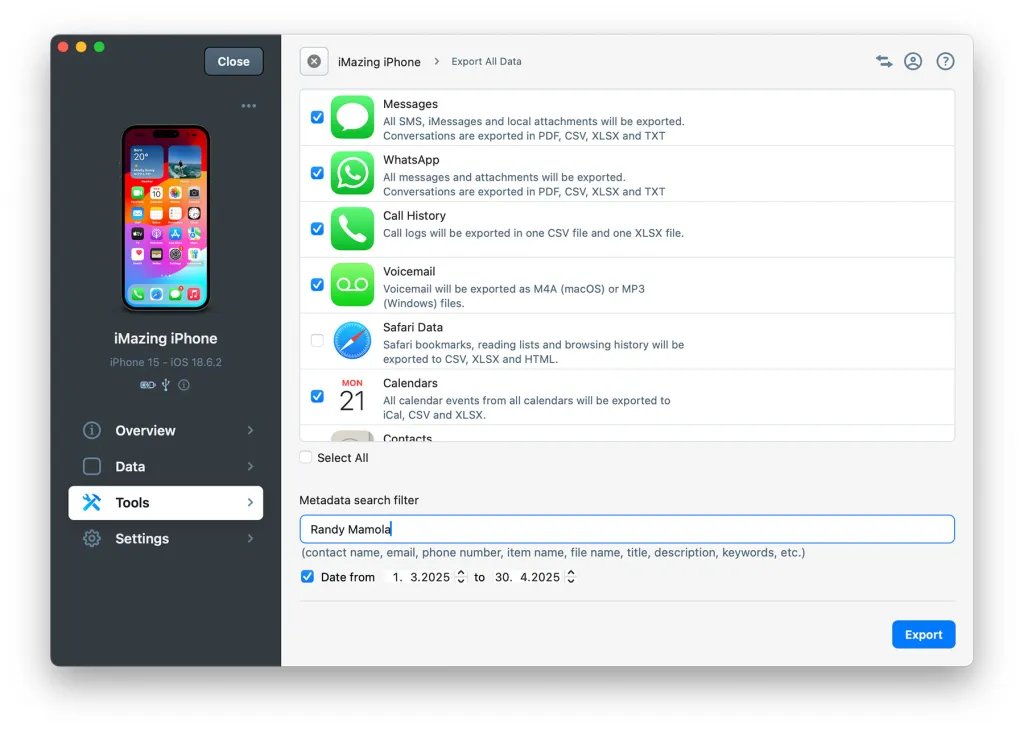 iMazing 3.4: استمتع بالتحكم الاحترافي في جهاز iPhone الخاص بك مع خصم 20% 5 imazine 34