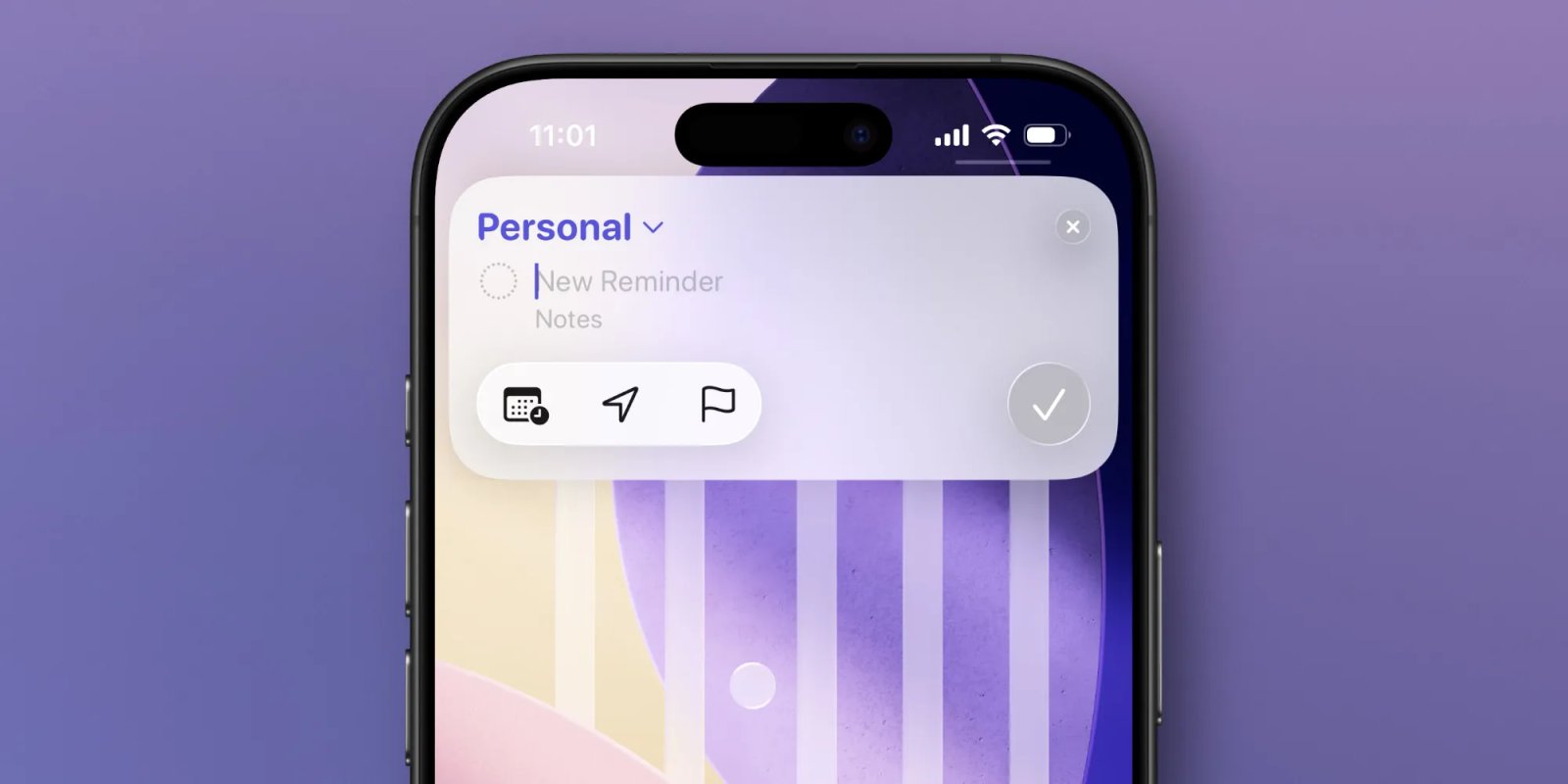 أعطى iOS 26 لتطبيق التذكيرات من Apple أداة جديدة ملائمة للمهام 3 ios 26 reminders control