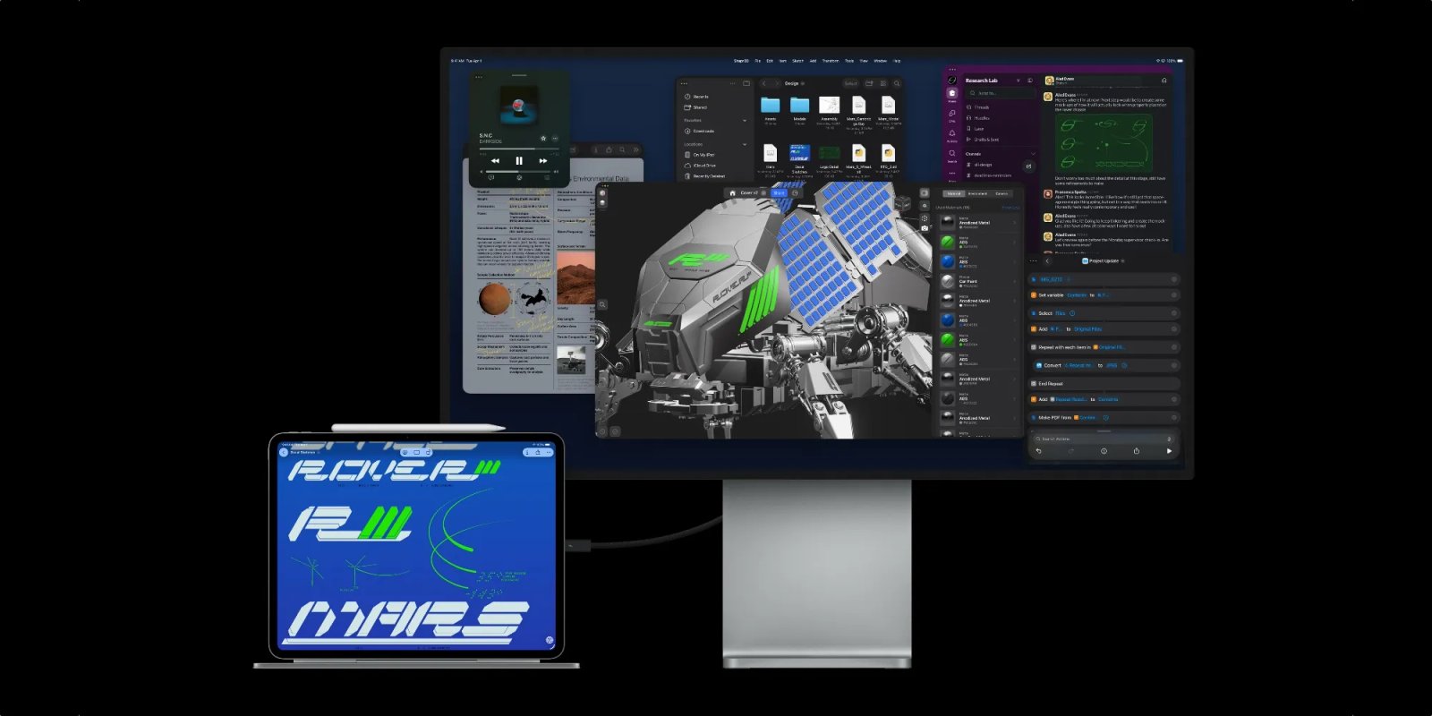 m5 ipad pro apple studio display