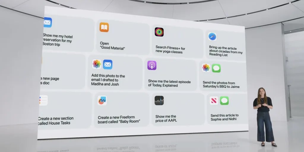 siri actions ios18