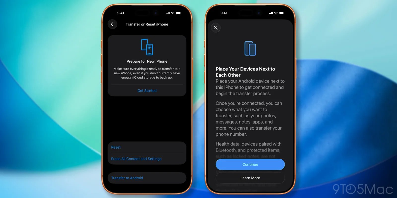 transfer to android migrationkit