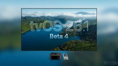 أصدرت Apple الإصدار التجريبي الرابع من نظام التشغيل tvOS 26.1 وwatchOS 26.1 والمزيد