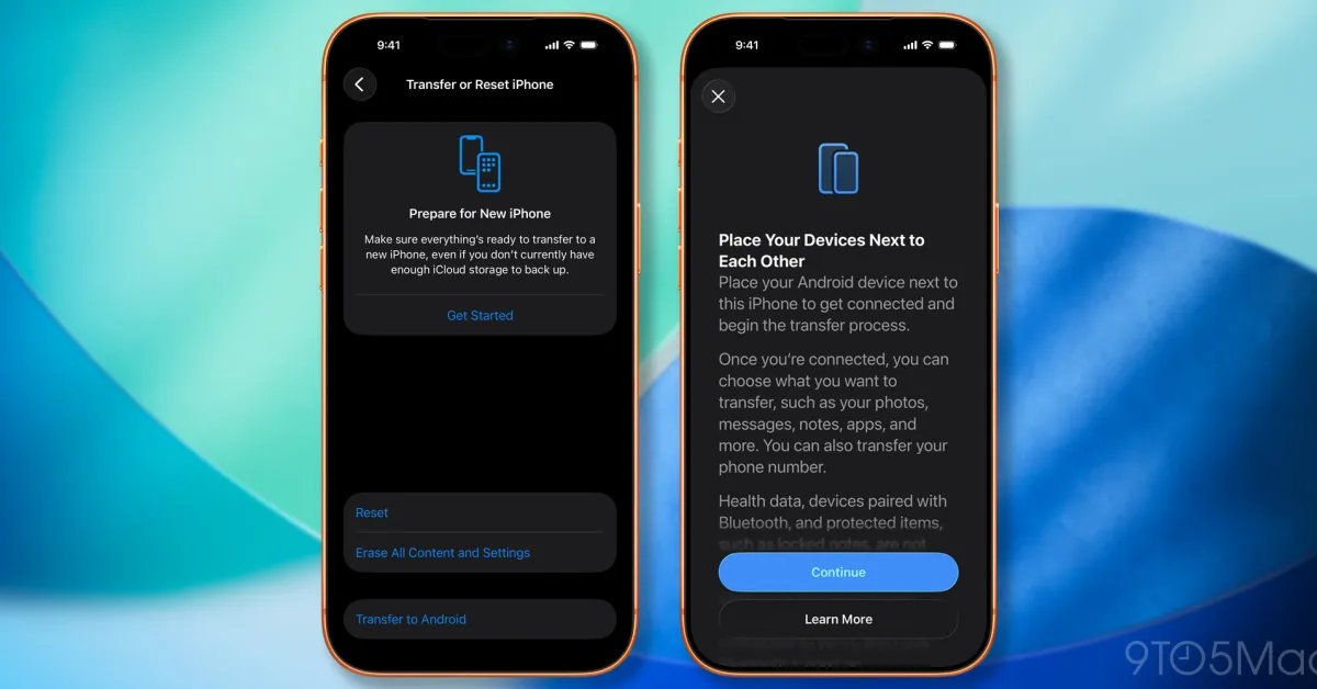 إطار عمل جديد للسماح بترحيل بيانات تطبيقات iPhone من وإلى Android 6 إطار عمل جديد للسماح بترحيل بيانات تطبيقات iPhone من وإلى Android