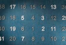 an image of a grid of numbers against a blue background, with prime numbers highlighted