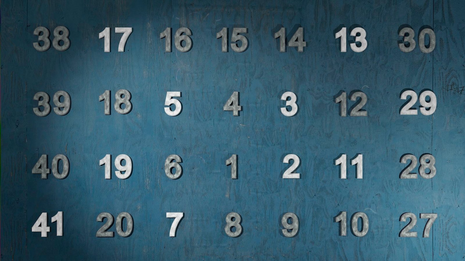 اكتشف علماء الرياضيات طريقة جديدة تمامًا للعثور على الأعداد الأولية 3 an image of a grid of numbers against a blue background, with prime numbers highlighted