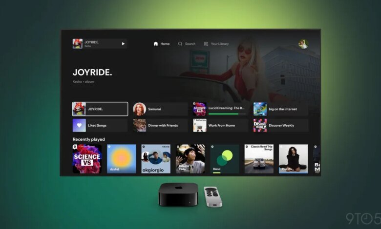 تطلق Spotify تطبيق Apple TV 4K الجديد مع ترقيات كبيرة للميزات 1 تطلق Spotify تطبيق Apple TV 4K الجديد مع ترقيات كبيرة للميزات