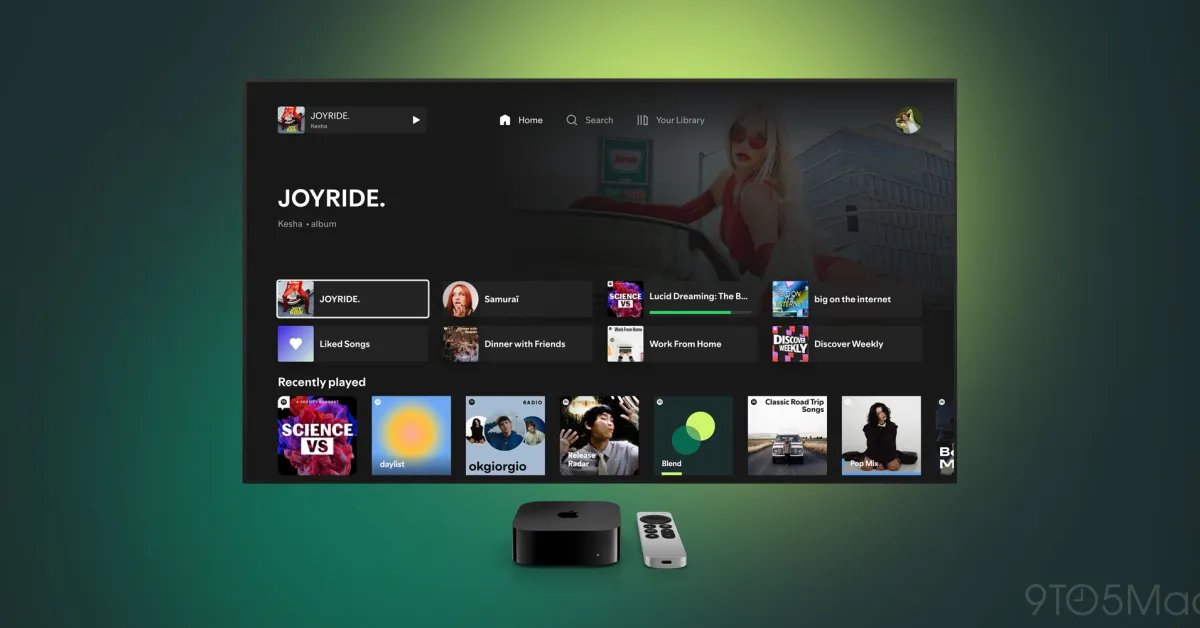 تطلق Spotify تطبيق Apple TV 4K الجديد مع ترقيات كبيرة للميزات 6 تطلق Spotify تطبيق Apple TV 4K الجديد مع ترقيات كبيرة للميزات