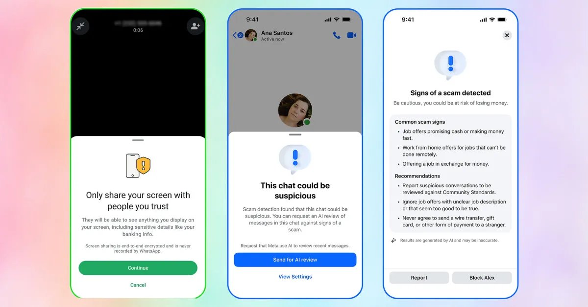 سوف يحذر WhatsApp ضحايا الاحتيال من المعلومات المصرفية الخاصة بمشاركة الشاشة 5 سوف يحذر WhatsApp ضحايا الاحتيال من المعلومات المصرفية الخاصة بمشاركة الشاشة