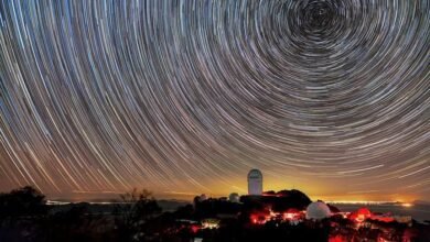 The Dark Energy Spectroscopic Instrument maps the night sky from the Nicholas U. Mayall 4-meter Telescope in Arizona.