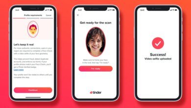 يبدأ التحقق من الوجه في Tinder اليوم حيث تحارب تطبيقات المواعدة المحتالين