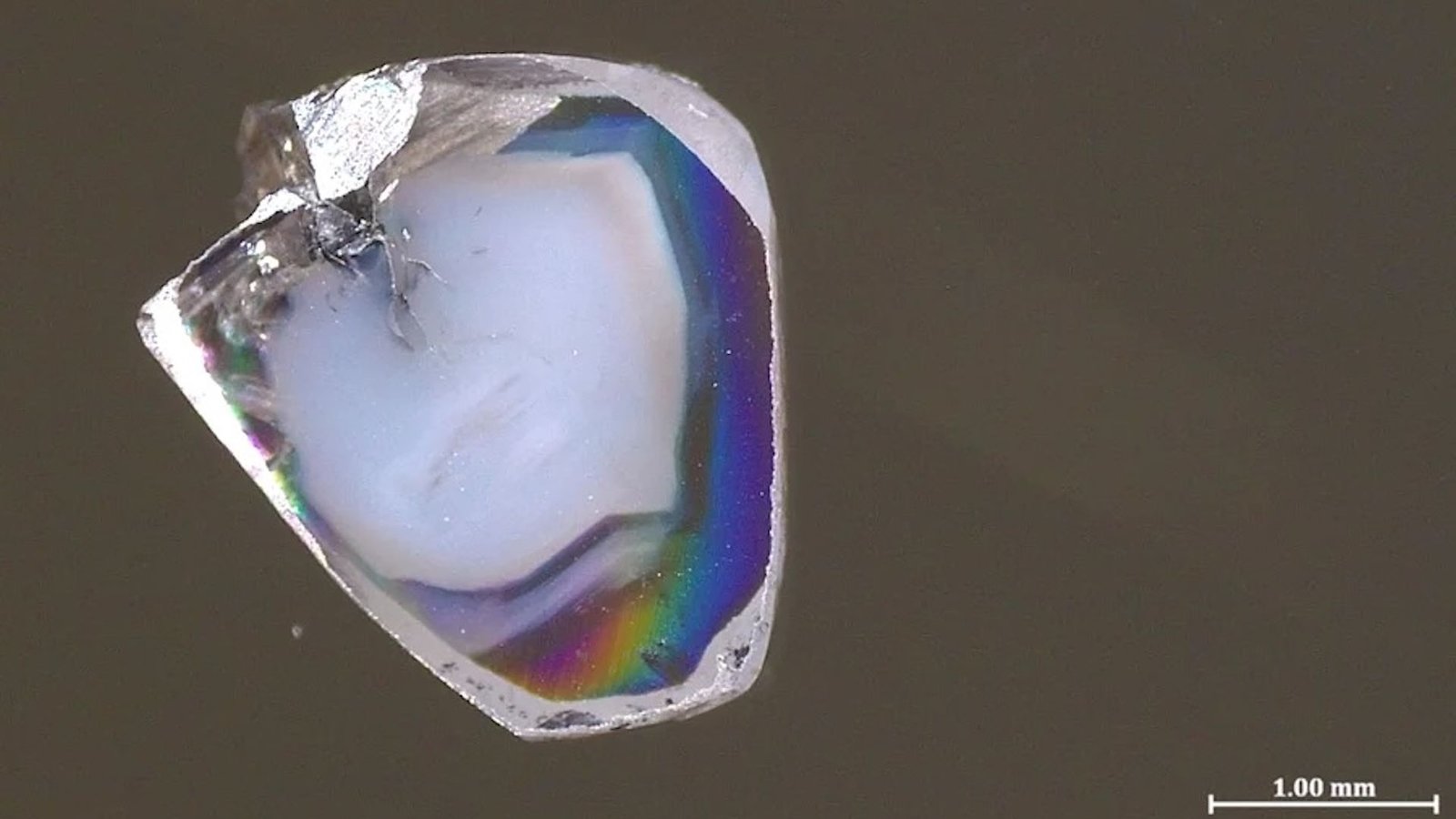 يحتوي الألماس المحير المستخرج من منجم بجنوب أفريقيا على كيمياء "شبه مستحيلة" 3 A close-up of a small diamond fragment