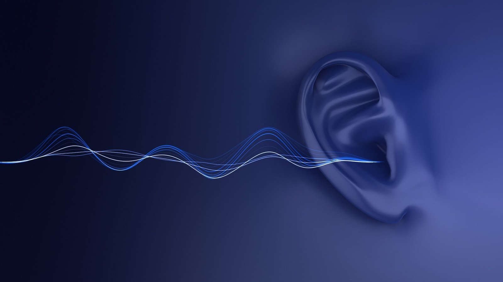 يمكن للأشعة ذاتية الانحناء توصيل موجات صوتية إلى أذنك فقط وسط حشد من الناس 5 an illustration of sound waves traveling to an ear