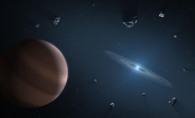 يمكن لنسبية أينشتاين أن تعيد كتابة قاعدة رئيسية حول أنواع الكواكب الصالحة للحياة 1 An illustration of a planet orbiting a white dwarf star
