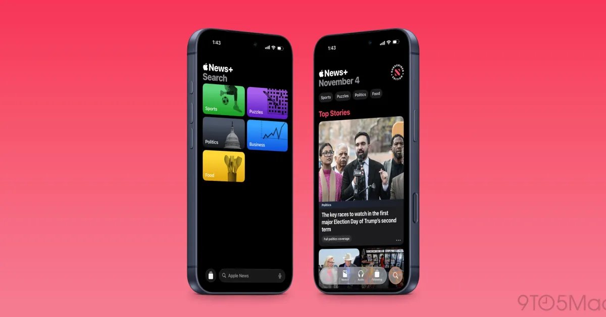 يتمتع تطبيق Apple News لنظام التشغيل iOS 26.2 بتصميم جديد ومحسّن