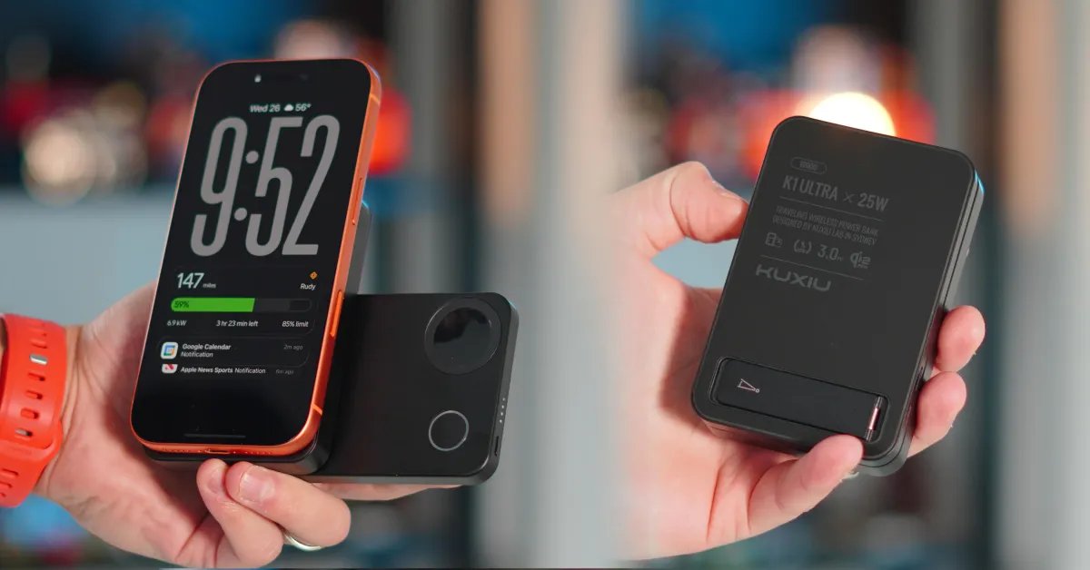يقوم Kuxiu’s K1 Ultra بشحن جميع معدات Apple الخاصة بك بخدعة فريدة