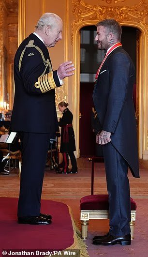 Arise, Sir David! Beckham finally receives his knighthood for services to sport and charity as former footballer arrives at Windsor Castle with wife Victoria and his parents 6 103574913 15256733 image m 20 1762255978466