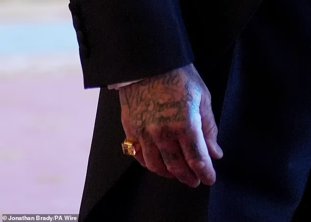 Arise, Sir David! Beckham finally receives his knighthood for services to sport and charity as former footballer arrives at Windsor Castle with wife Victoria and his parents 15 103576711 15256733 image m 68 1762259314022