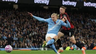 مانشستر سيتي ضد بورنموث - الدوري الإنجليزي الممتاز لايف: رد فعل حيث يلهم إيرلينج هالاند فريق بيب جوارديولا بالنصر