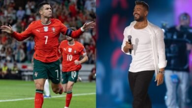 تامر حسني يتغنى بكريستيانو رونالدو ويفاجئ جمهوره بمقطع فيديو