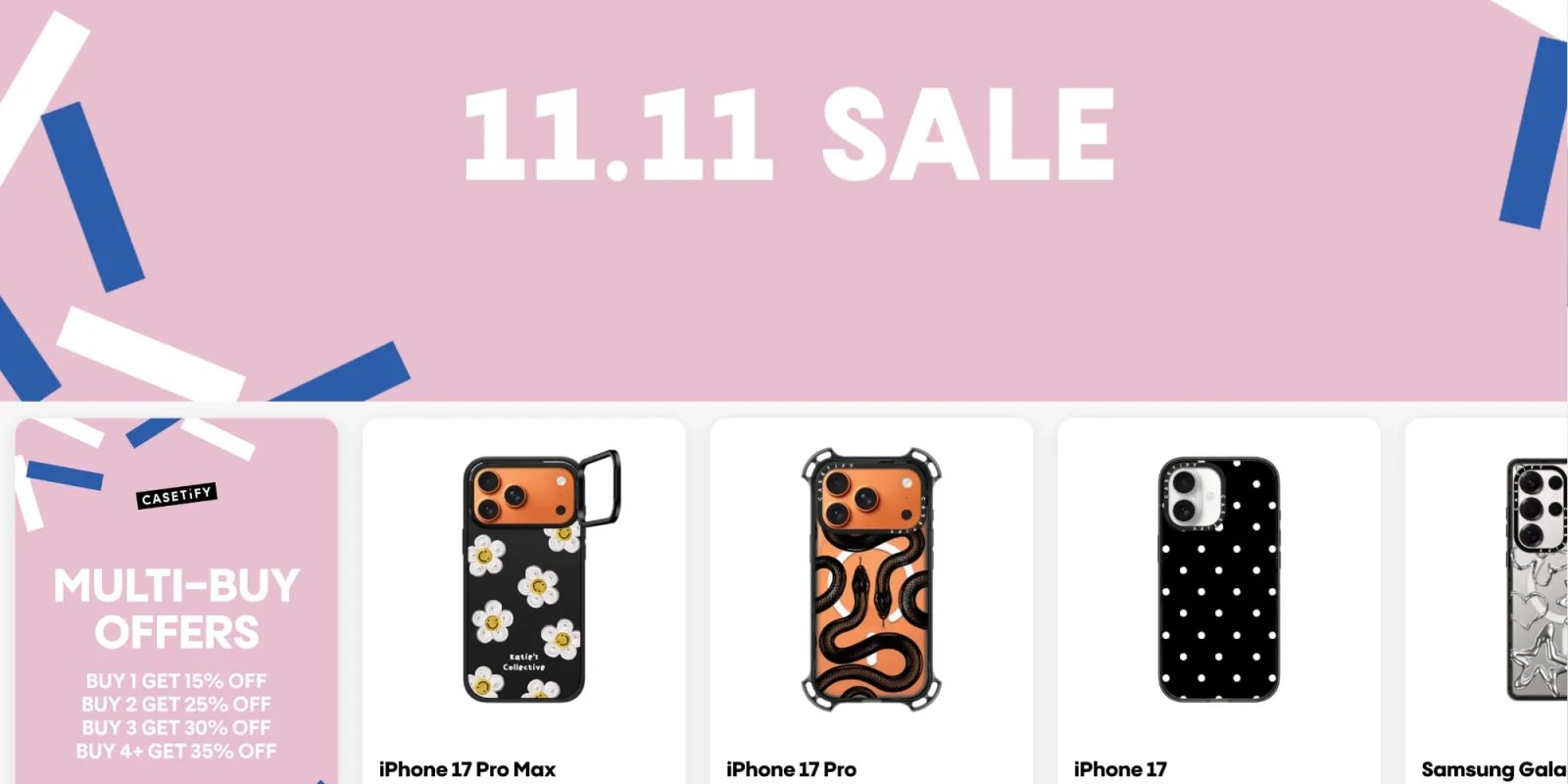 CASETiFY Singles Day early Black Friday sale
