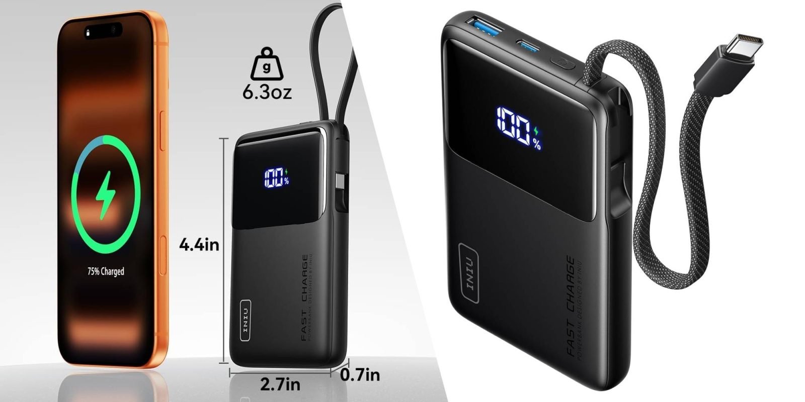 أفضل عروض الجمعة السوداء على Apple – AirPods وMacBook وiPhone والمزيد 9to5Mac 156 INIU 45W 10000mAh USB C Cable Power Bank