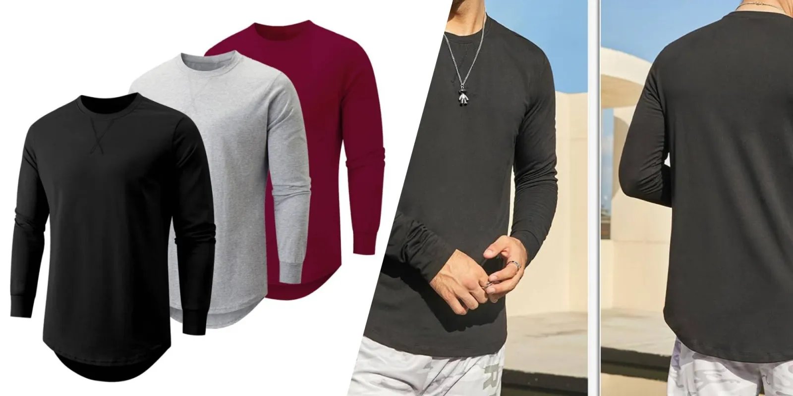 أفضل عروض الجمعة السوداء على Apple – AirPods وMacBook وiPhone والمزيد 9to5Mac 37 JMIERR Cotton Longline Longsleeve Shirts 3 pack