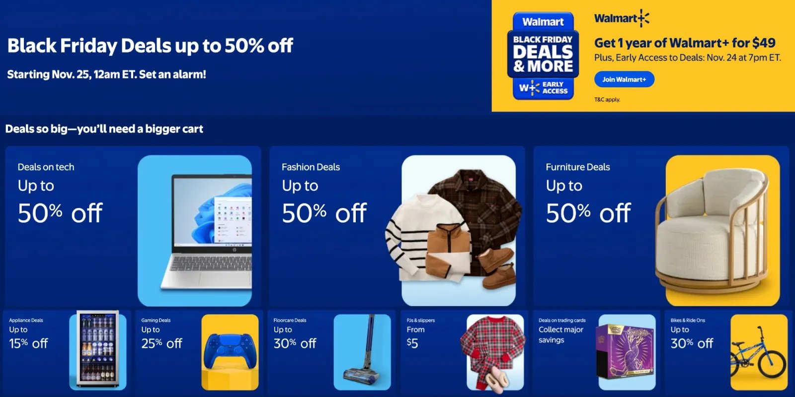 Walmart 2025 Black Friday sale now live
