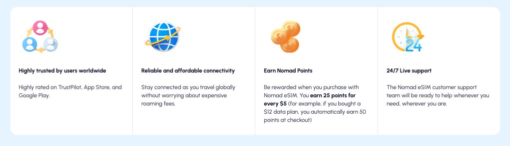nomad esim perks
