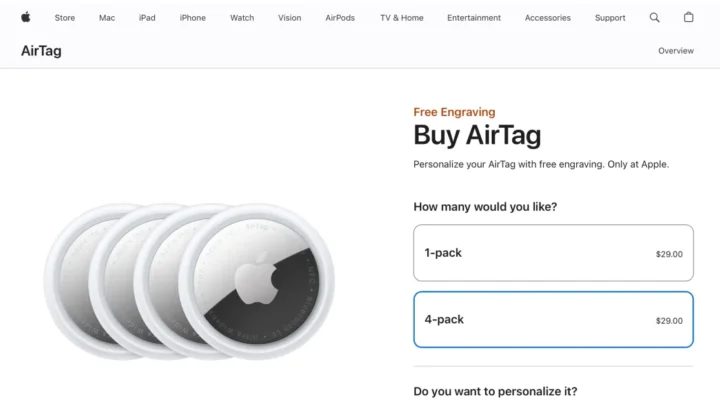 يسرد موقع Apple على الويب حزمة Aiag 4 مقابل 29 دولارًا في خطأ محتمل في التسعير (التحديث تم الإصلاح)