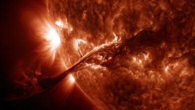 علماء تأثير الانبعاثين الكبيرين لبلازما الشمس على الأرض سيكون طفيفا جدا