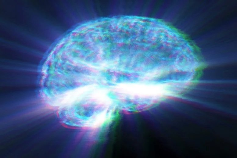 30.000 عملية مسح للدماغ تكشف عن خطر خفي في الأطعمة فائقة المعالجة 1 Abstract Glitch Brain