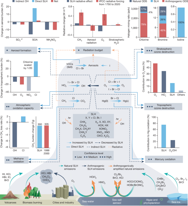 influence of sholived halogens on atmospheric chemistry and climate