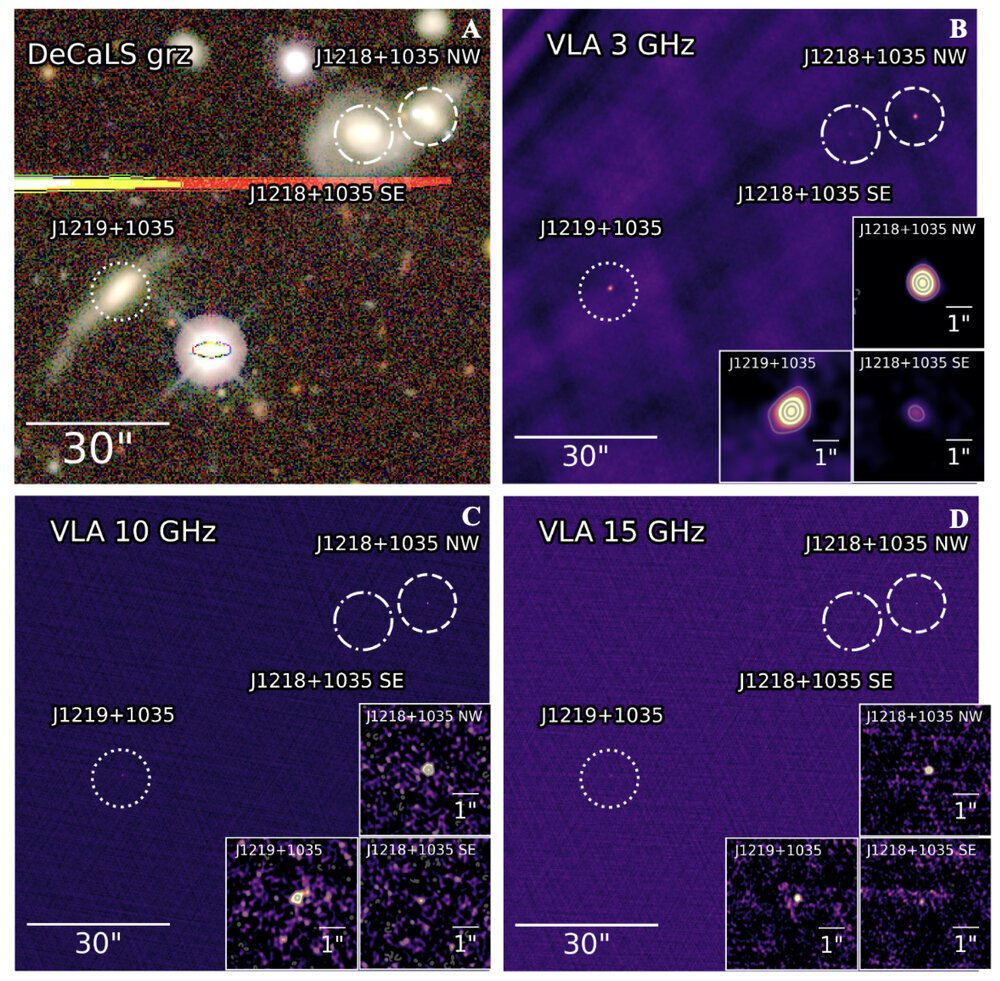 تم العثور على منارة ثلاثية فريدة من الثقوب السوداء في الكون