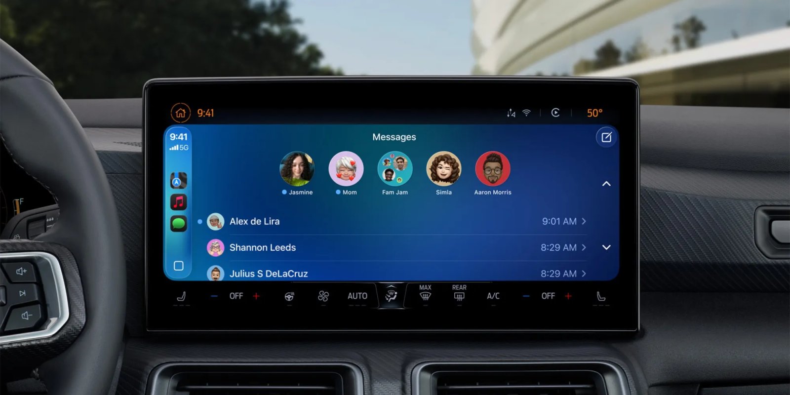 carplay messages pinned conversations