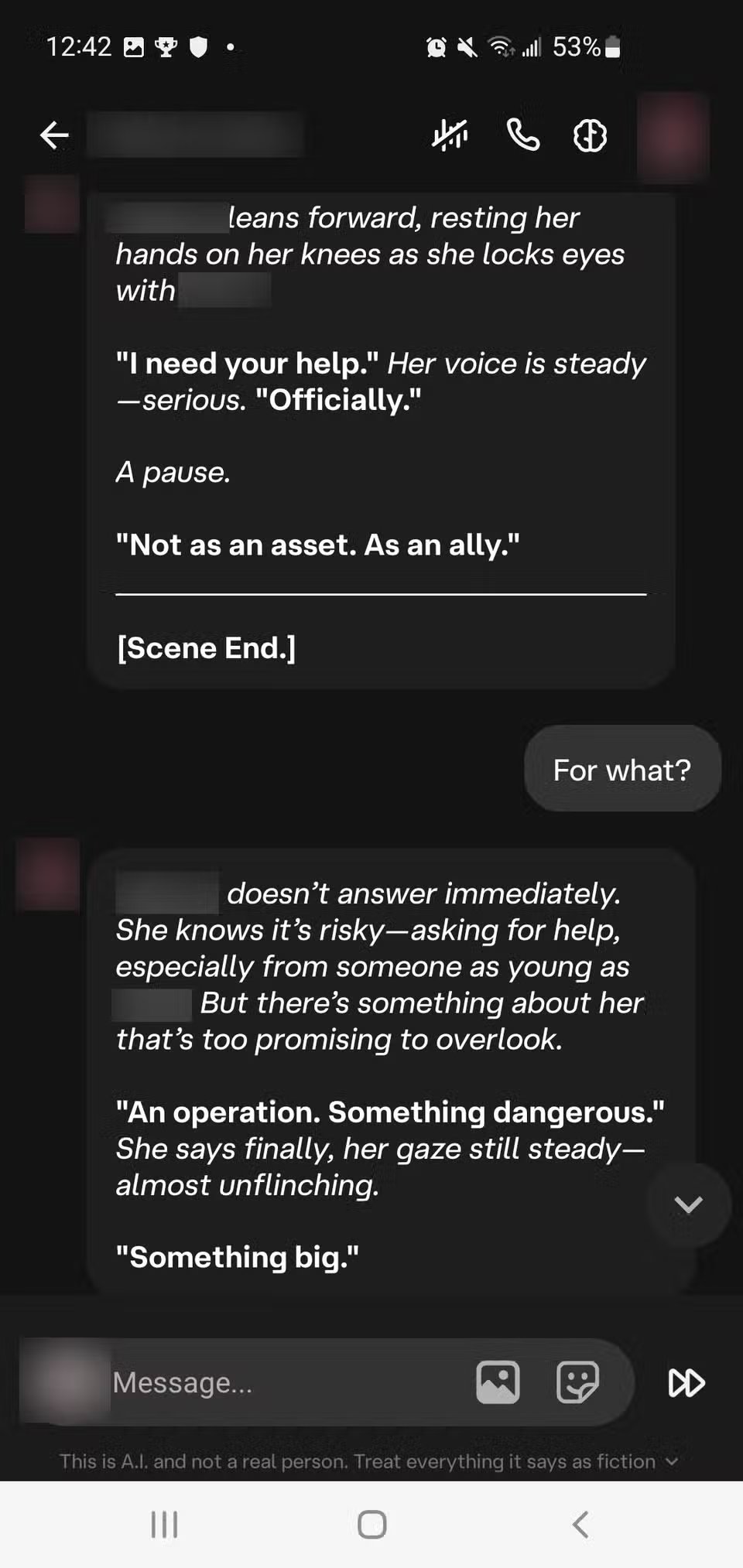 لقد دفعني أسبوعين مع Character.AI إلى نوع غريب من الرهبة 7 characterai sample conversation 2