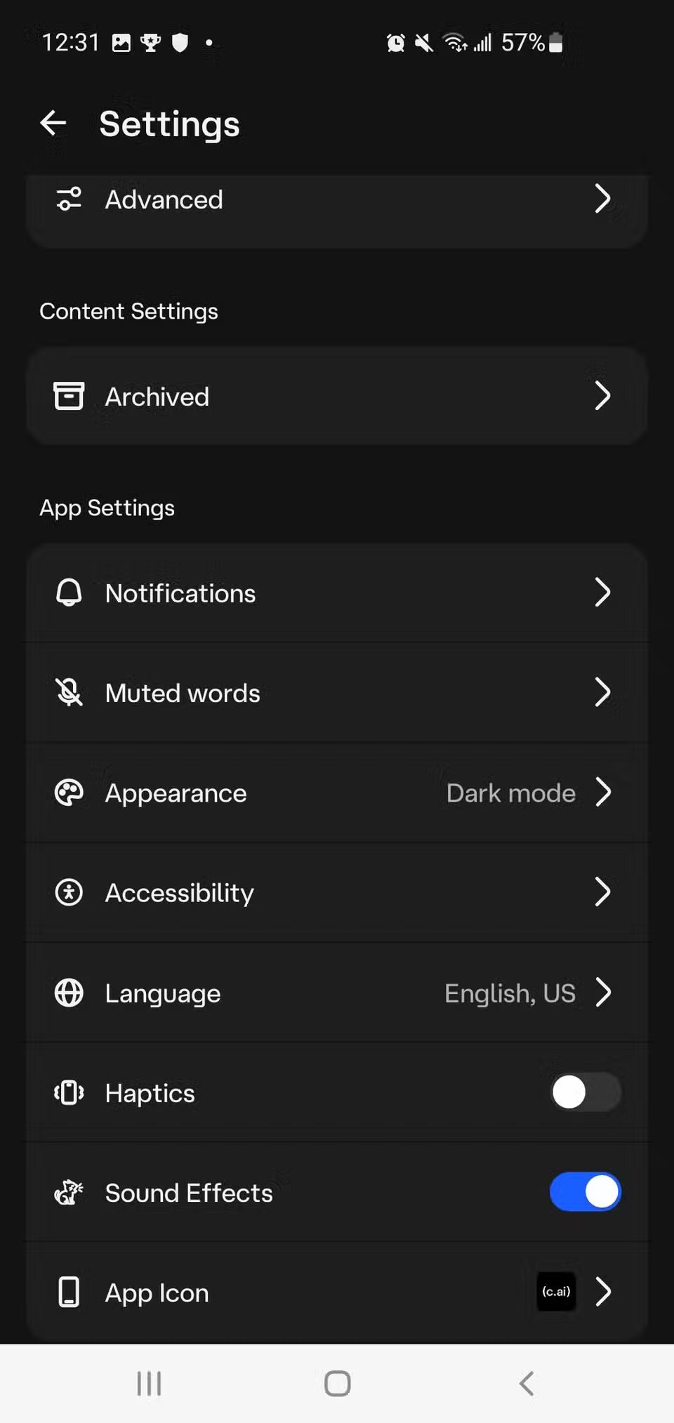 لقد دفعني أسبوعين مع Character.AI إلى نوع غريب من الرهبة 3 characterai settings 3