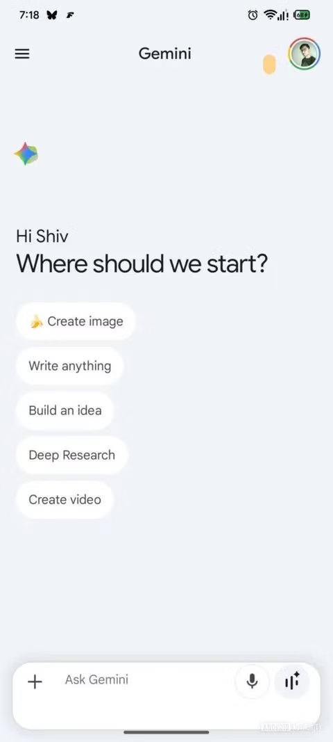 قد يعمل Google Gemini على تبسيط إبداعاتك من خلال تحديث التصميم 2 google gemini prompt bar update aa