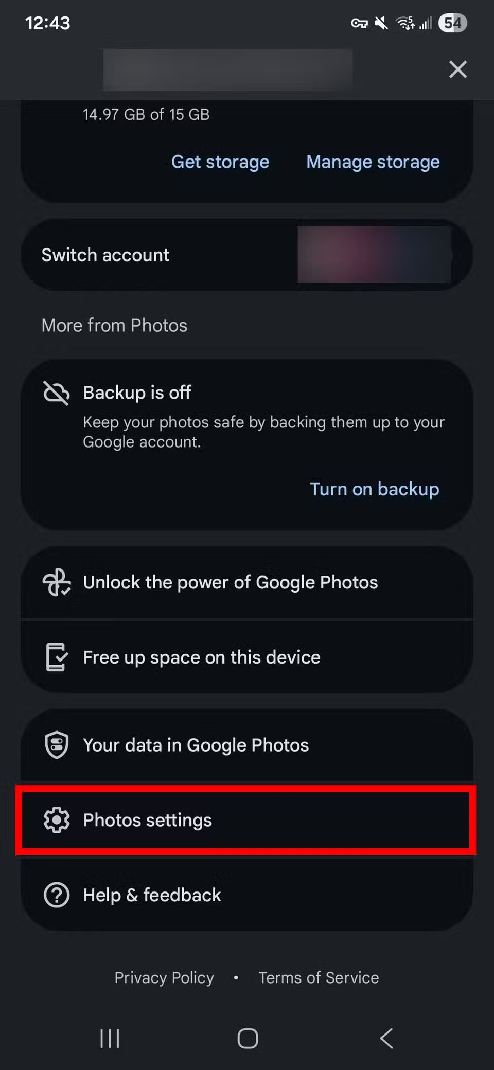 google photos motion photos off 1