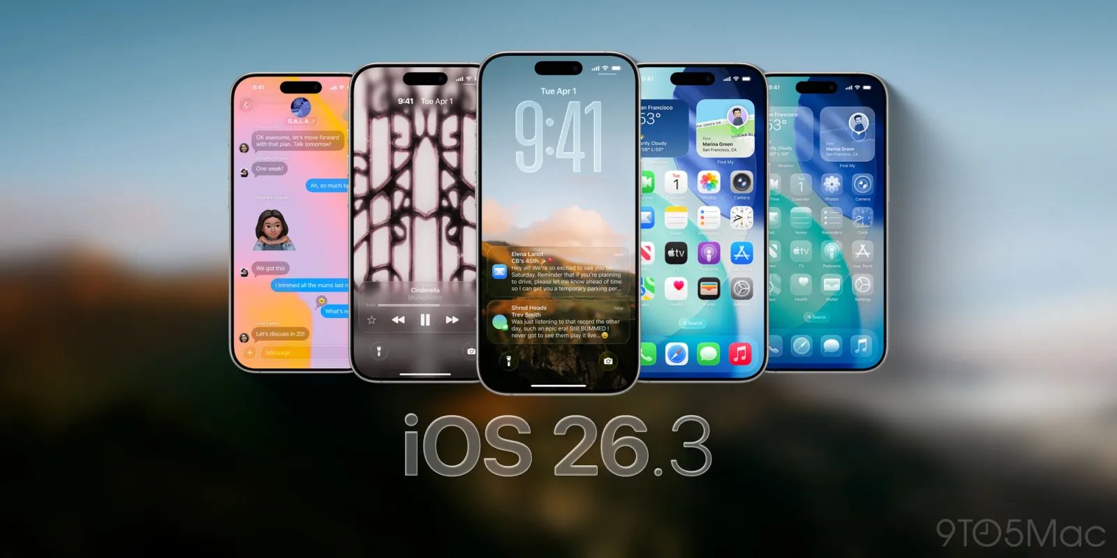 Apple تطلق النسخة التجريبية الأولى من iOS 26.3 لهواتف iPhone 1 iOS 26.3 hero