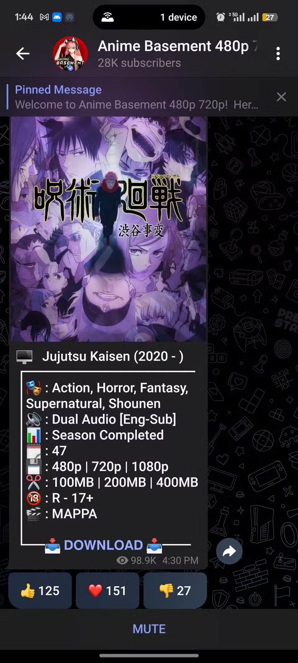 هذه التطبيقات الستة تحافظ على ثقافة الأنيمي الخاصة بي 9 jujutsu kaisen anime download on telegram
